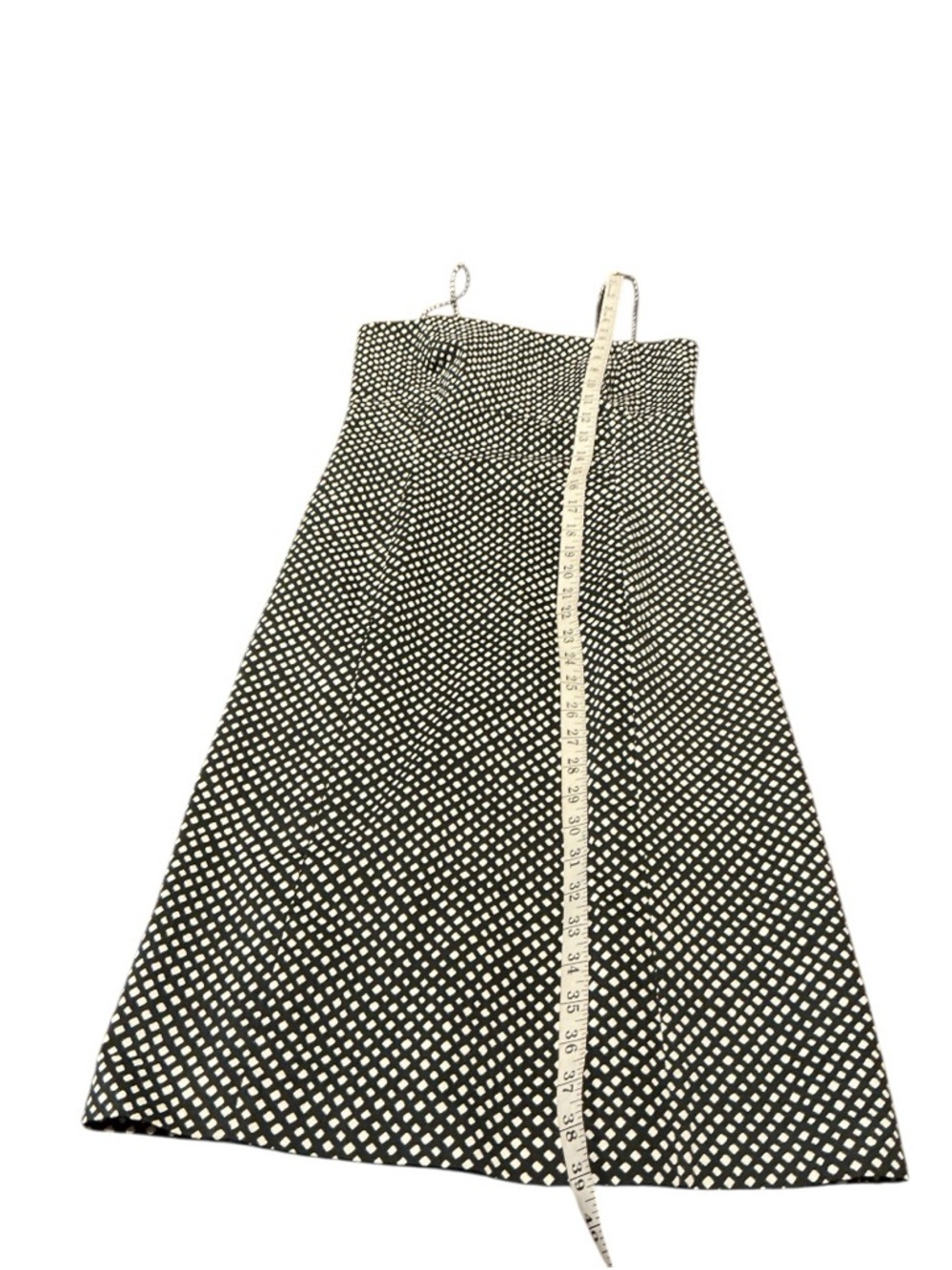 Black & White Polka Dot A-Line Dress Spaghetti Strap Knee Length Size Small - Picture 6 of 8